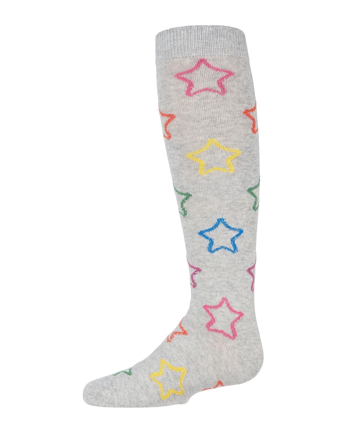 Memoi Girls' Star Shine Knee-High Socks