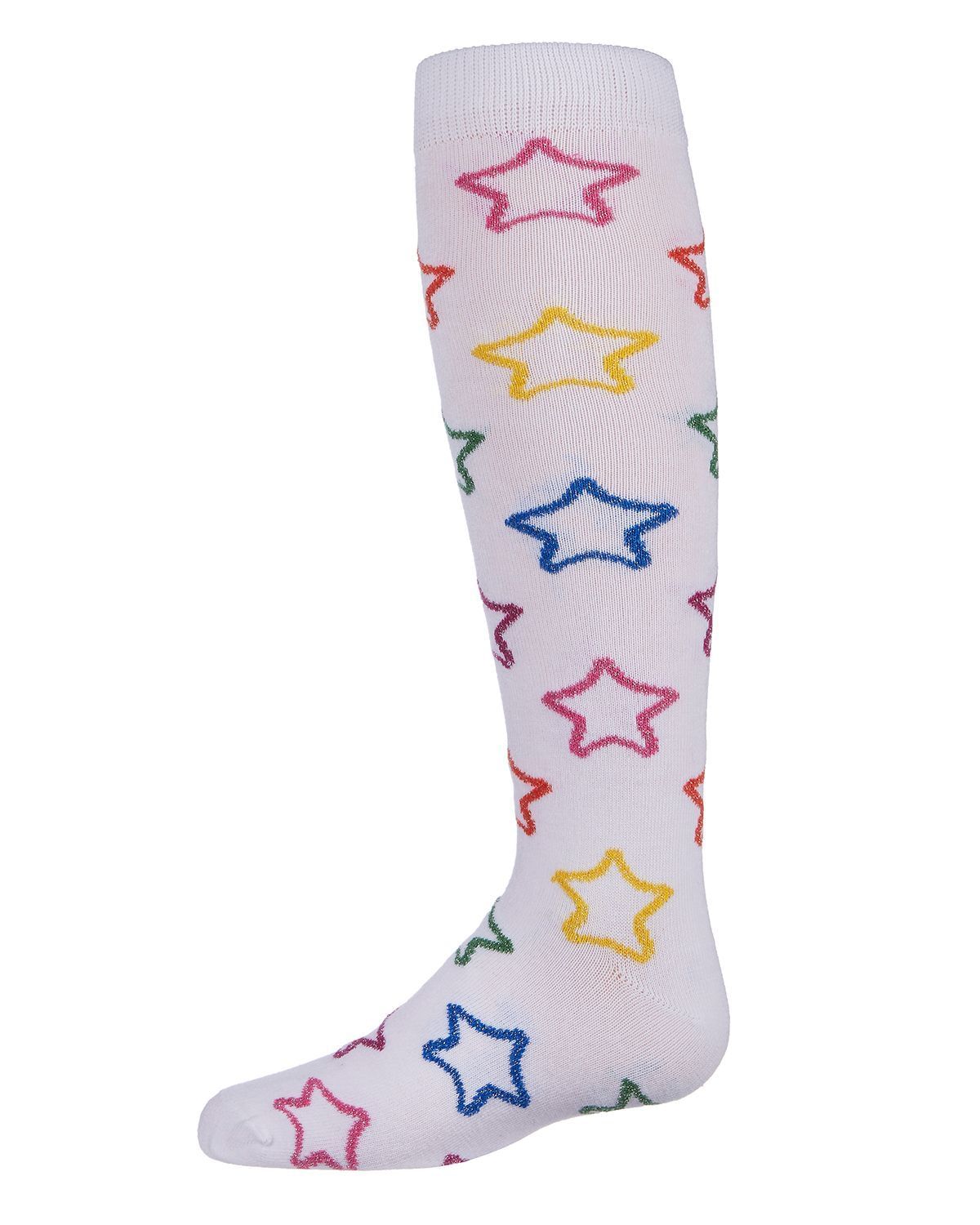 Memoi Girls' Star Shine Knee-High Socks