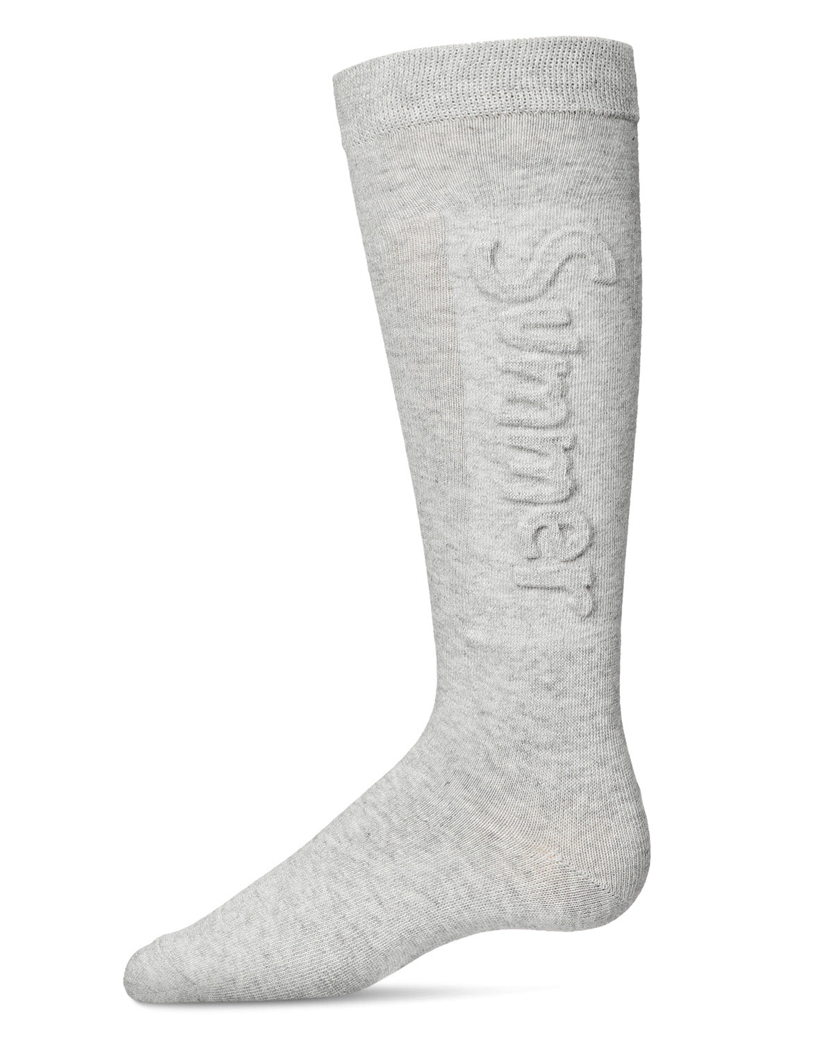 Girls' Embossed Summer Knee-High Socks