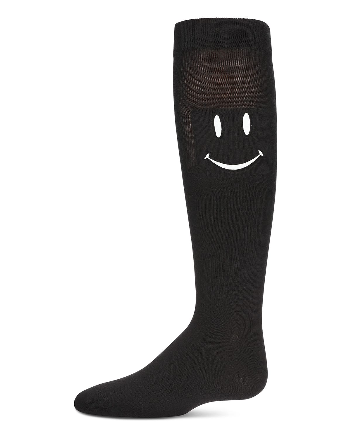 Memoi Girls' Smiley Embossed Knee-High Socks