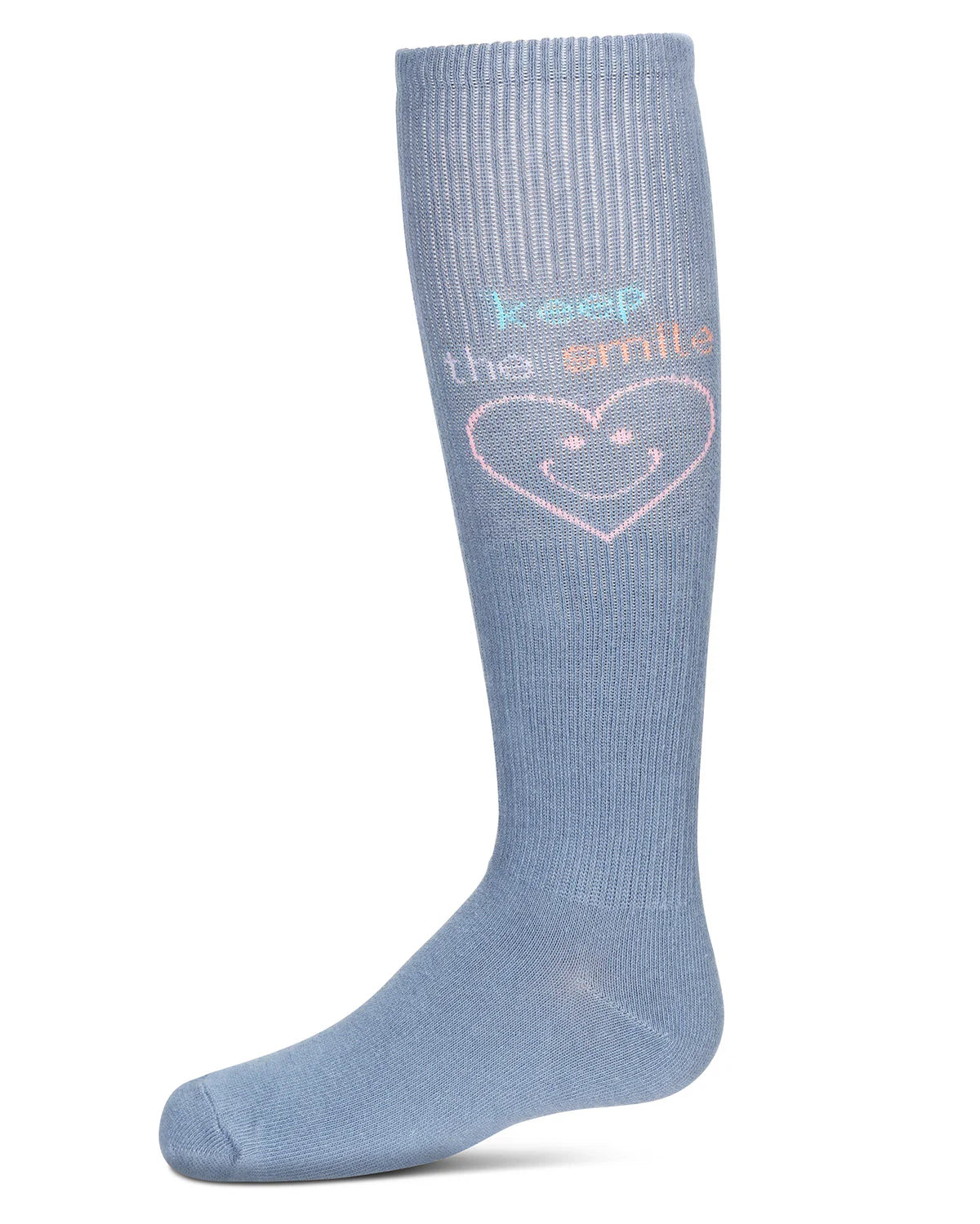 Memoi Girls Keep The Smile Knee High Socks - Mkf-7151