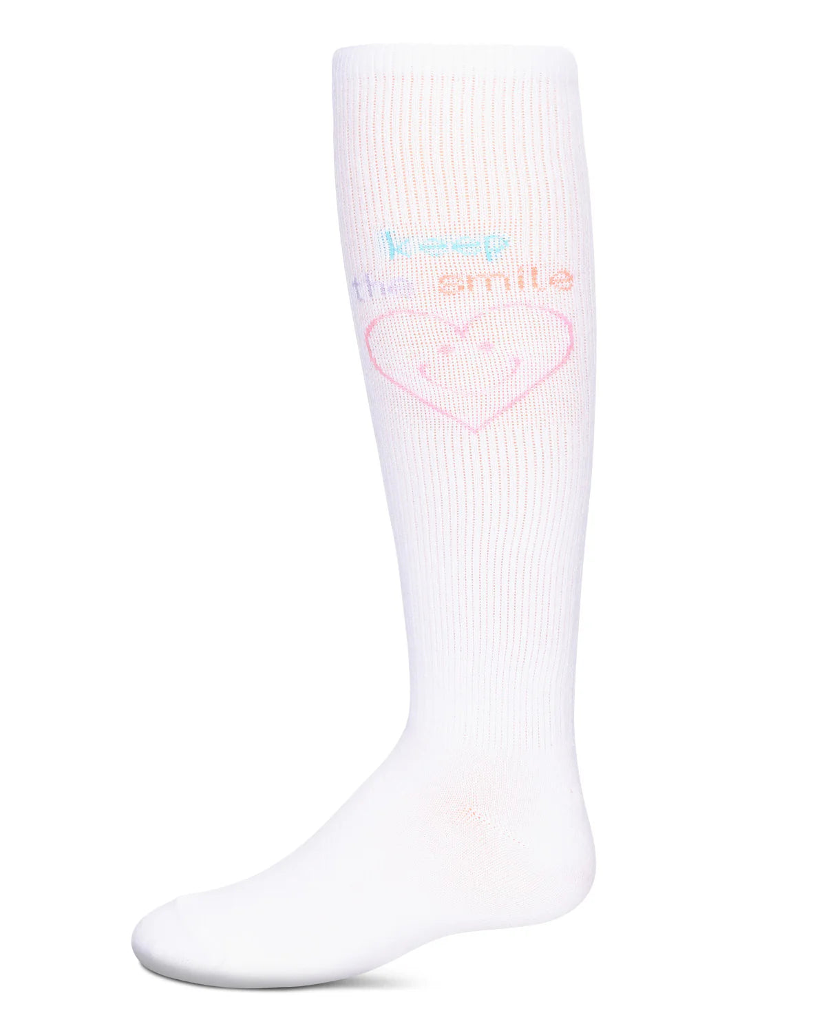 Memoi Girls Keep The Smile Knee High Socks - Mkf-7151