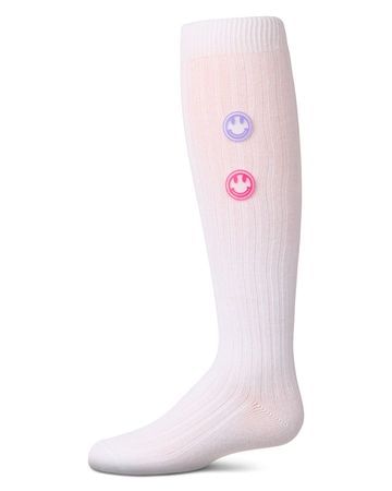 Memoi Rubber Smiley Face Knee High