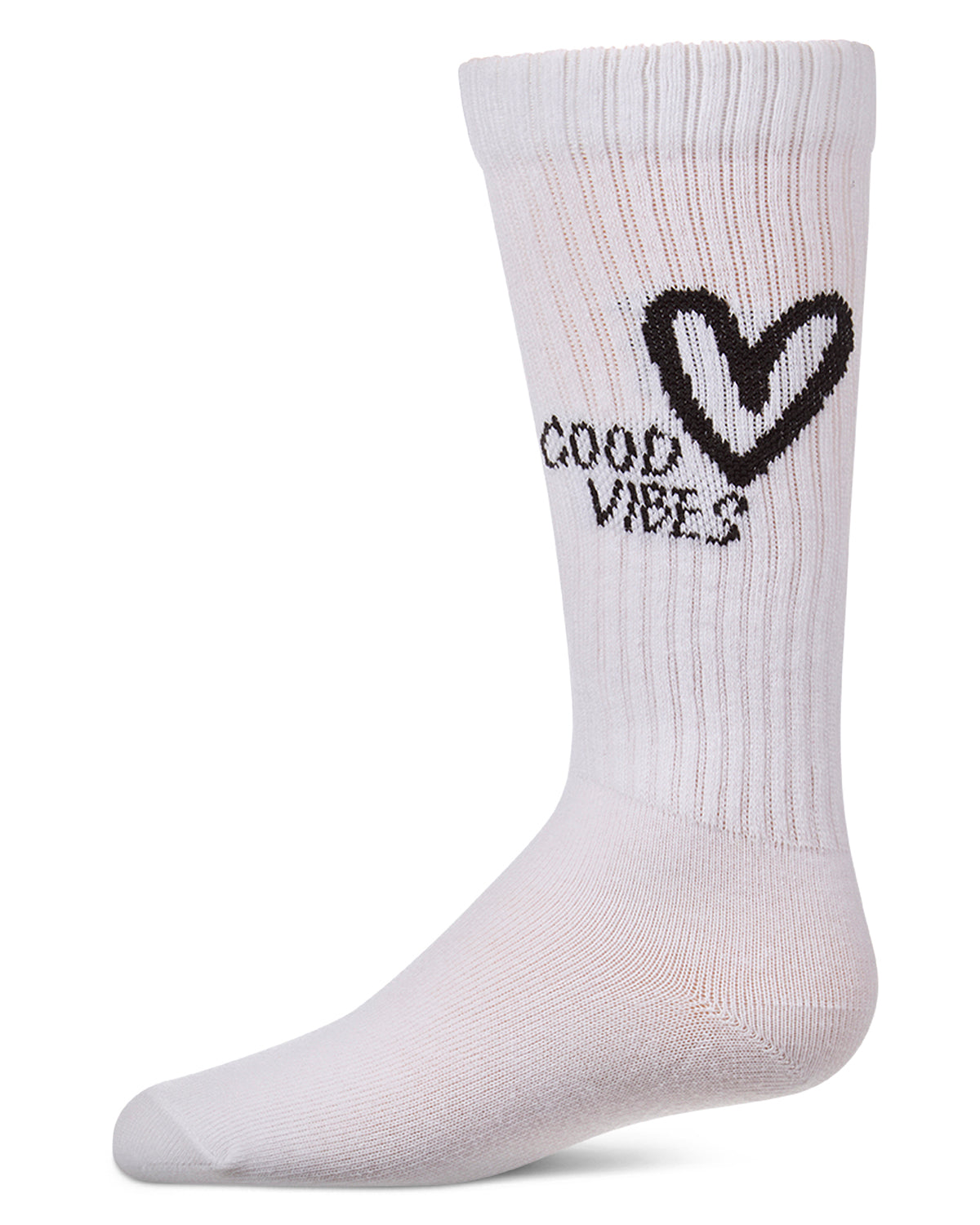 Memoi Good Vibes Heart Knee High - MKF-7228