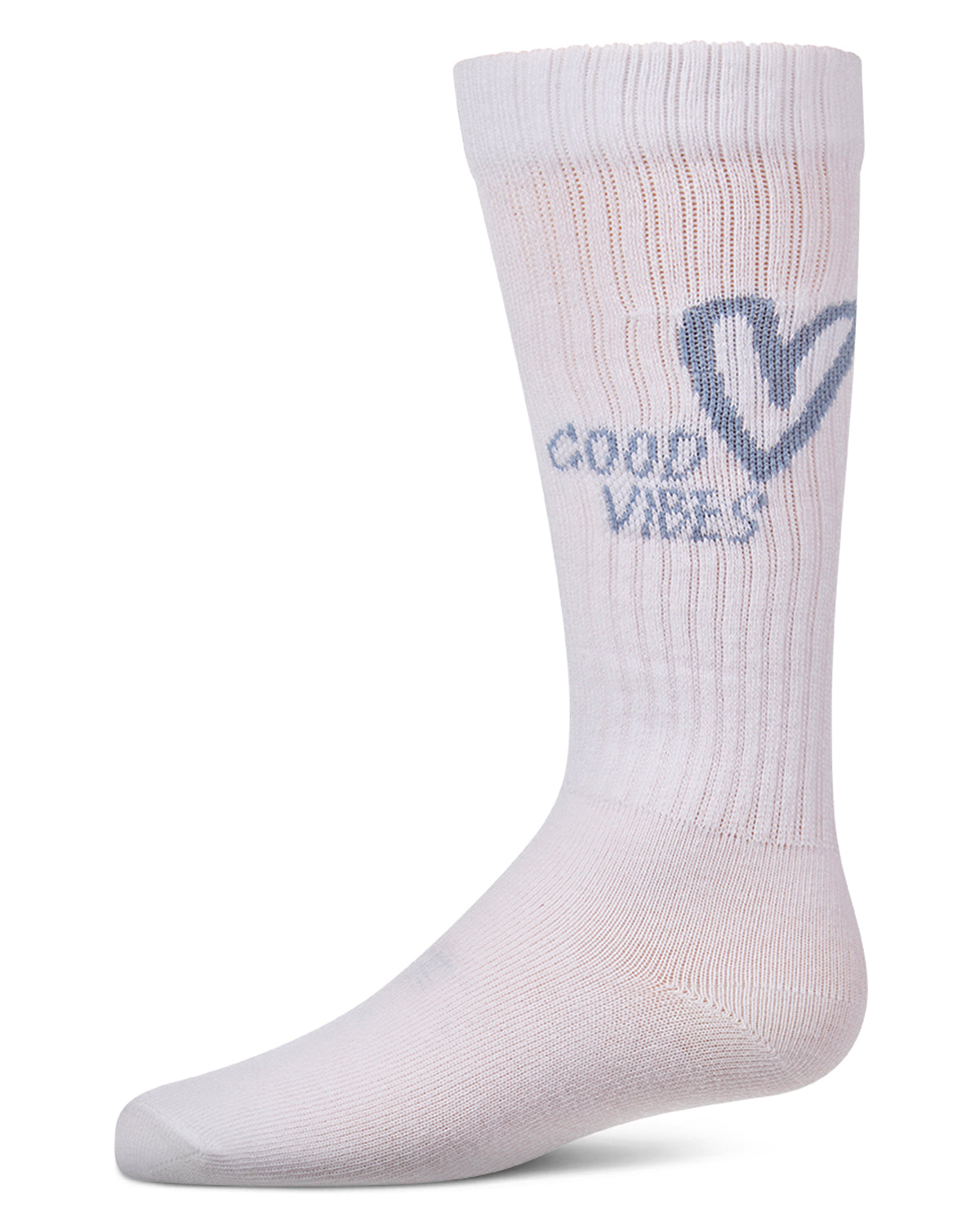 Memoi Good Vibes Heart Knee High - MKF-7228