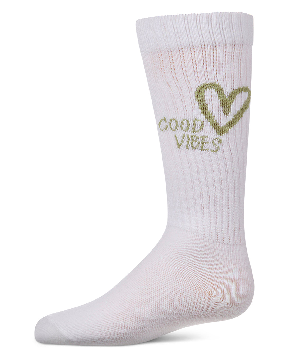 Memoi Good Vibes Heart Knee High - MKF-7228