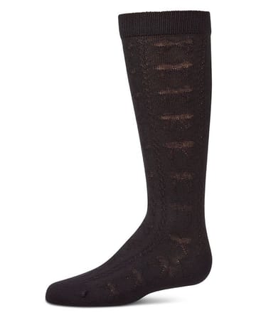 Memoi Tonal Bow Knee High - MKF-7254