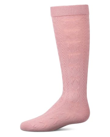 Memoi Tonal Bow Knee High - MKF-7254