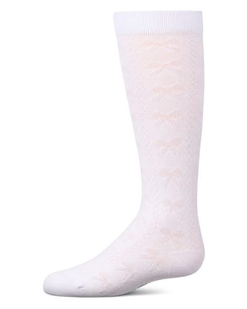 Memoi Tonal Bow Knee High - MKF-7254
