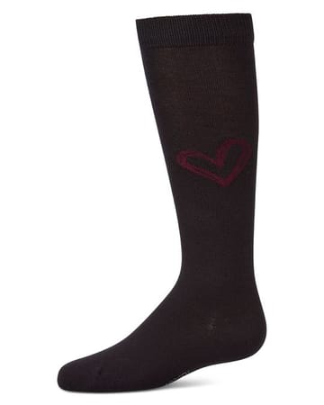 Memoi Heart Pop Knee High - MKF-7269
