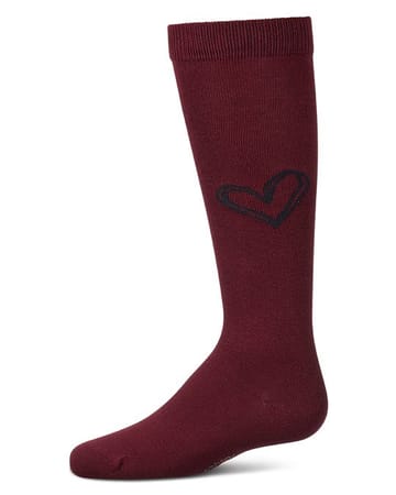 Memoi Heart Pop Knee High - MKF-7269