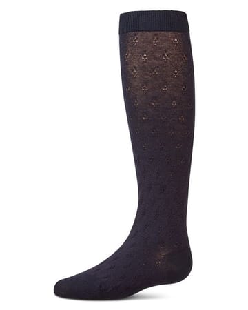 Memoi Tiny Bloom Pointelle Knee High - MKF-7281
