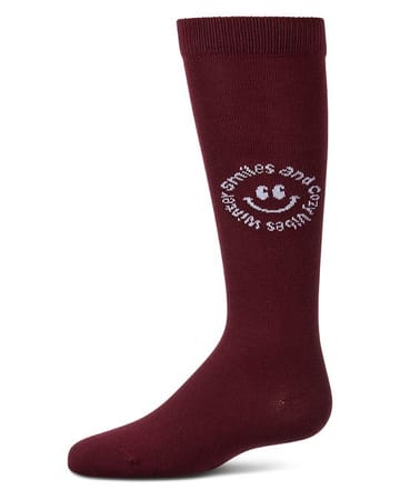 Memoi Winter Smile Cozy Vibes Knee High - MKF-7282