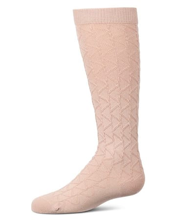 Memoi Side Zag Knee High - MKF-7283