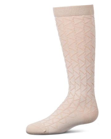 Memoi Side Zag Knee High - MKF-7283