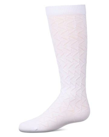 Memoi Side Zag Knee High - MKF-7283