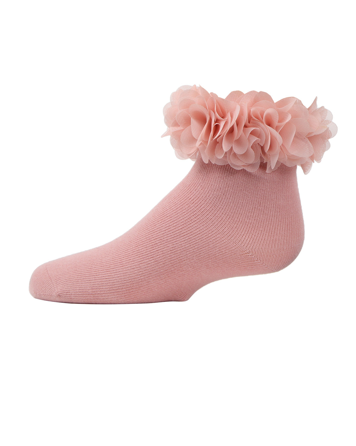 Floral Halo Girls Cotton Blend Anklet Socks