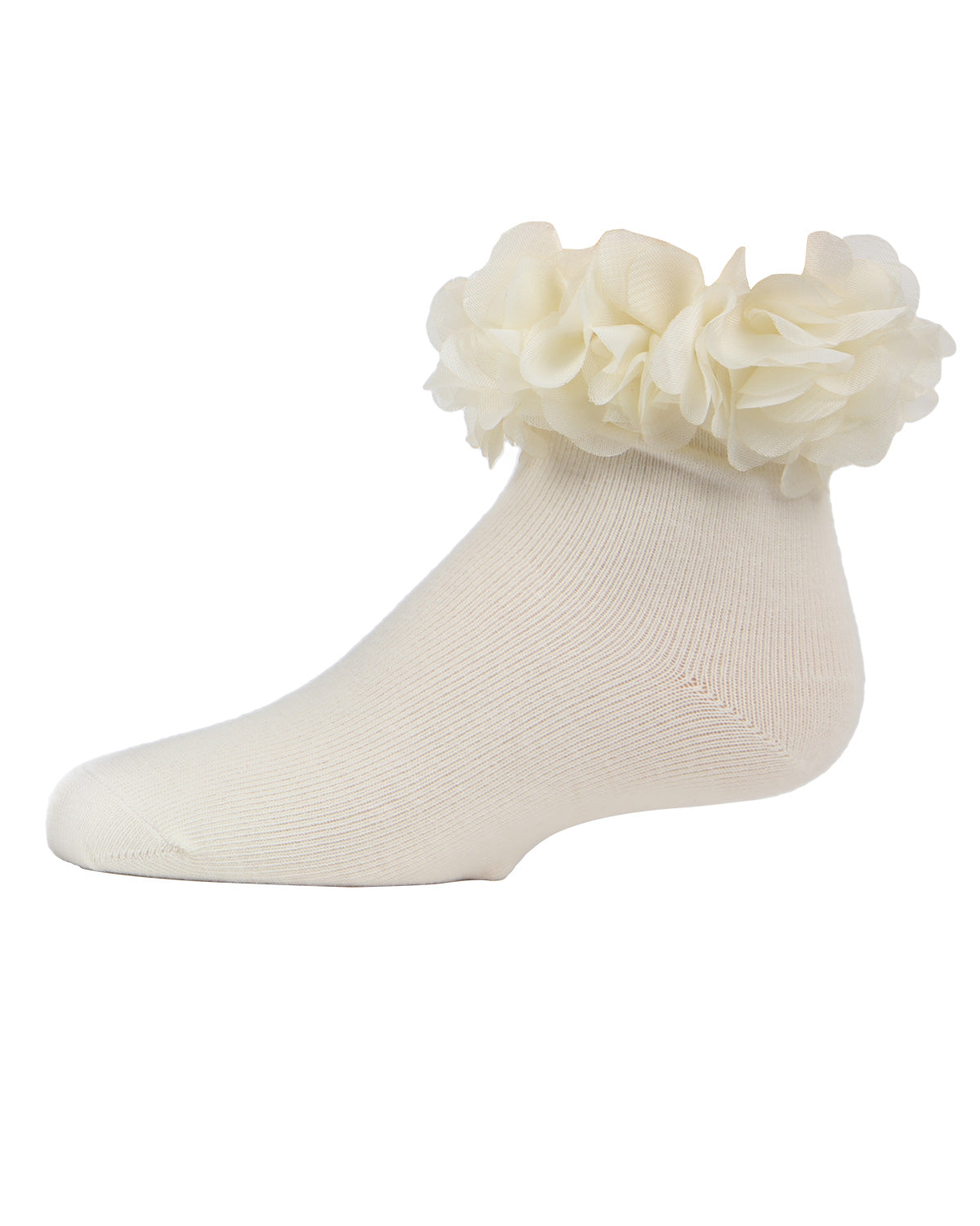 Floral Halo Girls Cotton Blend Anklet Socks