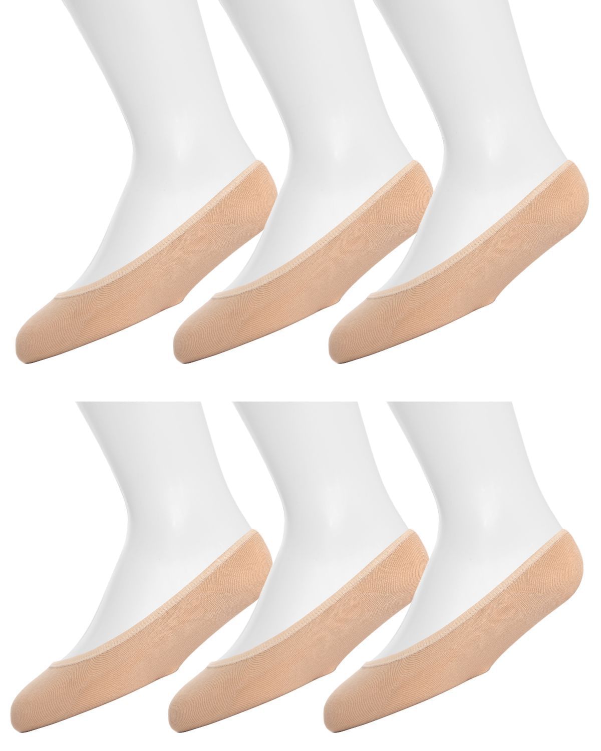 Memoi Girls Microfiber Liner Socks 6-Pack