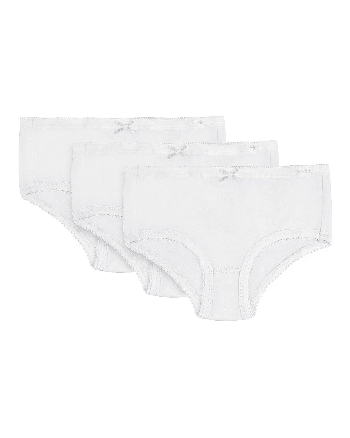 Girl’s Solid Cotton Briefs 3-Pack
