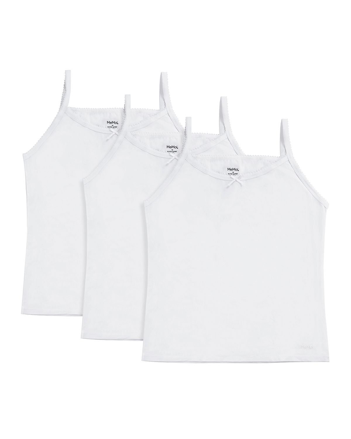 Memoi Girls Cami 3 Pair Pack - Mku1003