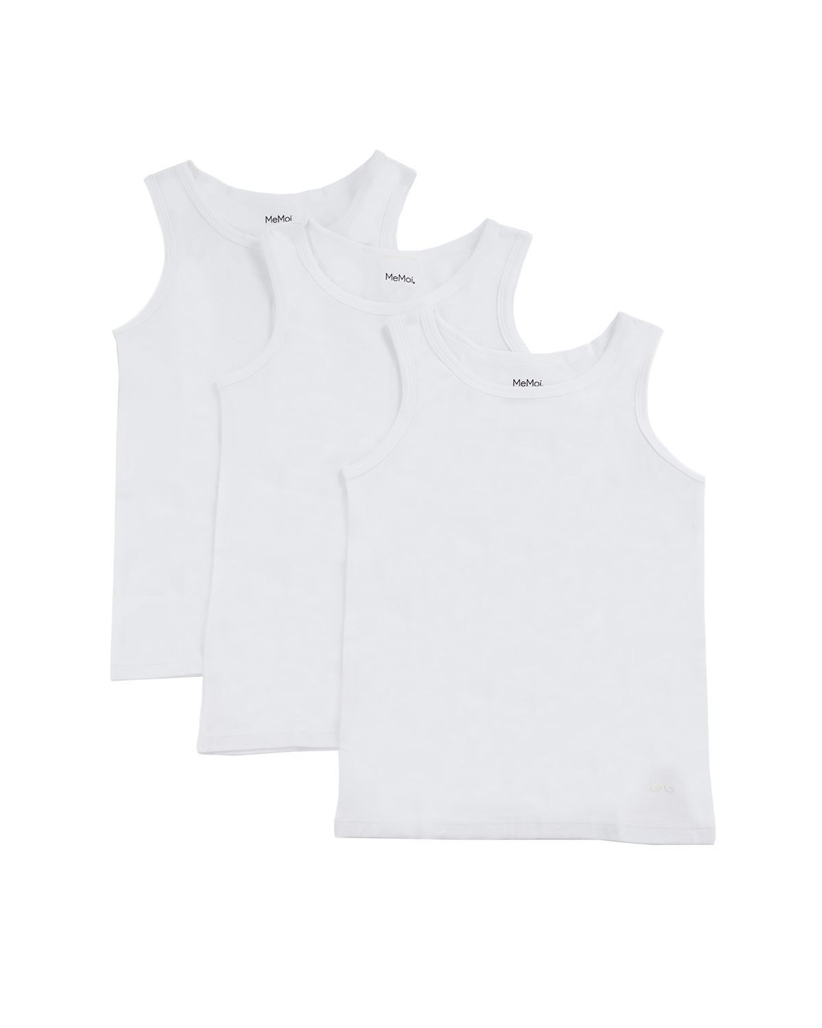 Memoi Boy€™s Sleeveless Cotton Tank 3-Pack