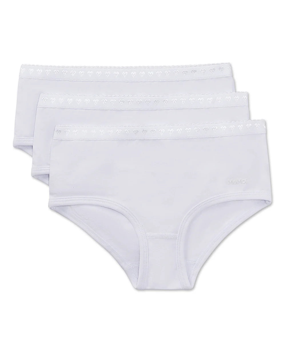 Memoi Girls 3 Pair Pack Solid Briefs - Mku1102