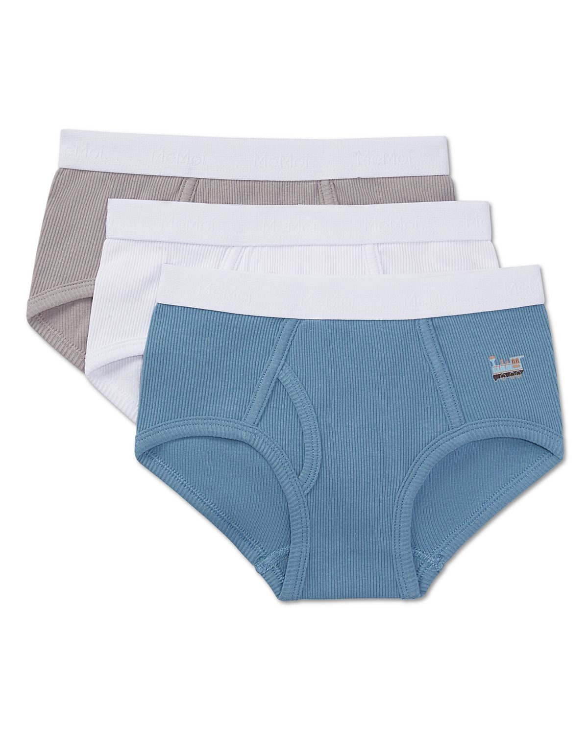 Boys' 3 Pair Pack On The Move Ribbed Briefs