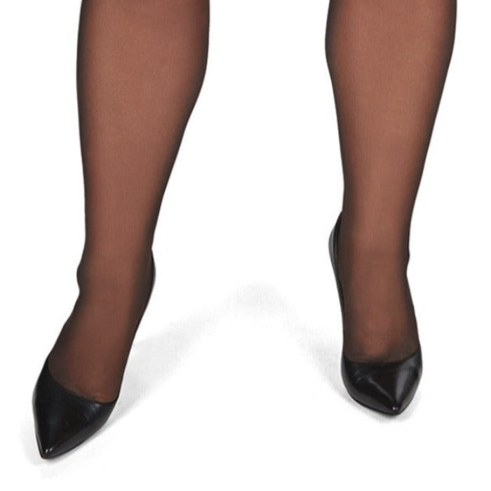 All Day Plus Size Curvy Sheer Control Top Pantyhose