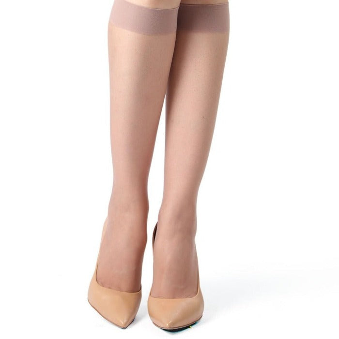 Crystal Sheer Knee High Stockings