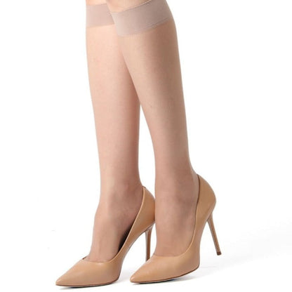 Crystal Sheer Knee High Stockings