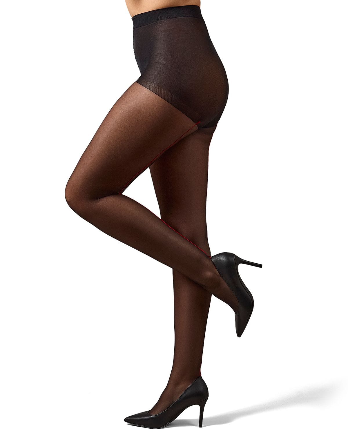 Memoi Control Top Pantyhose with Backseam & Cuban Heels - Mm-618