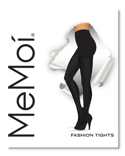 Chevron Control-Top Medium-Weight Smoothing Tights