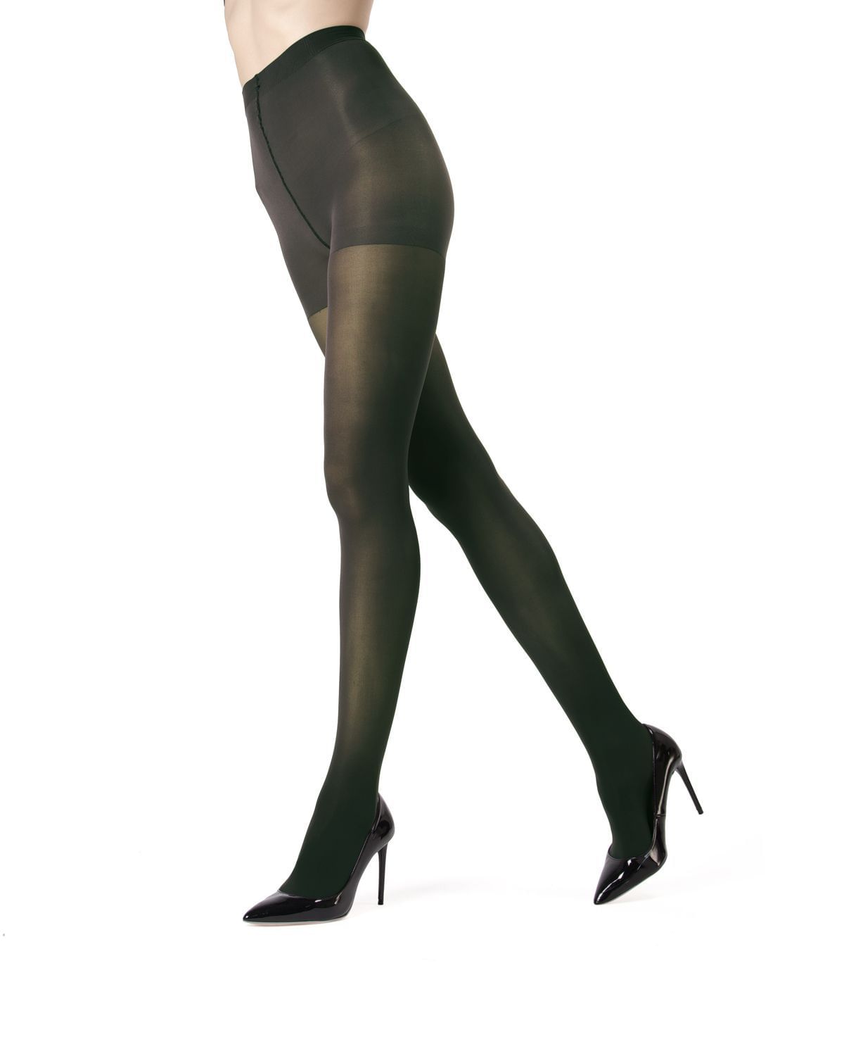 Memoi Perfectly Opaque Control Top Tights - Mo-312f