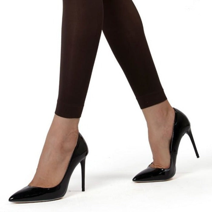 Control Top Semi-Opaque Footless Tights