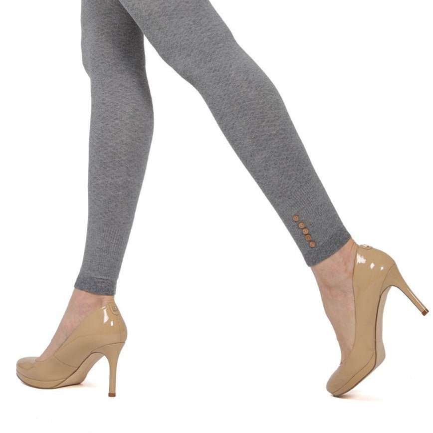 Sleek Footless Cotton Blend Sweater Tights