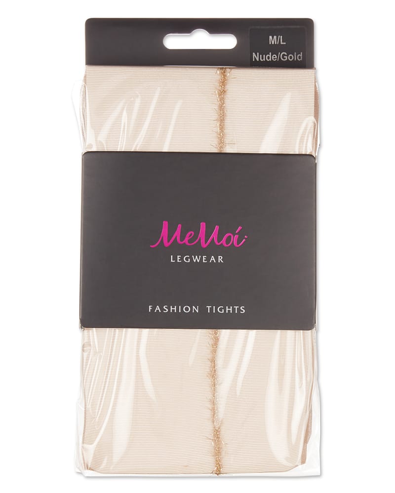 Lurex Backseam Sheer Pantyhose