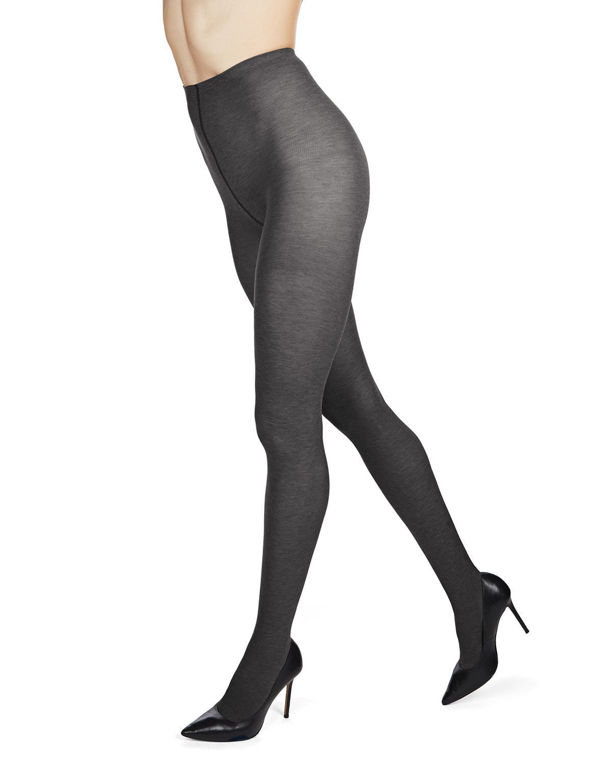 Memoi Soft Pima Cotton Tights with Comfort Waist