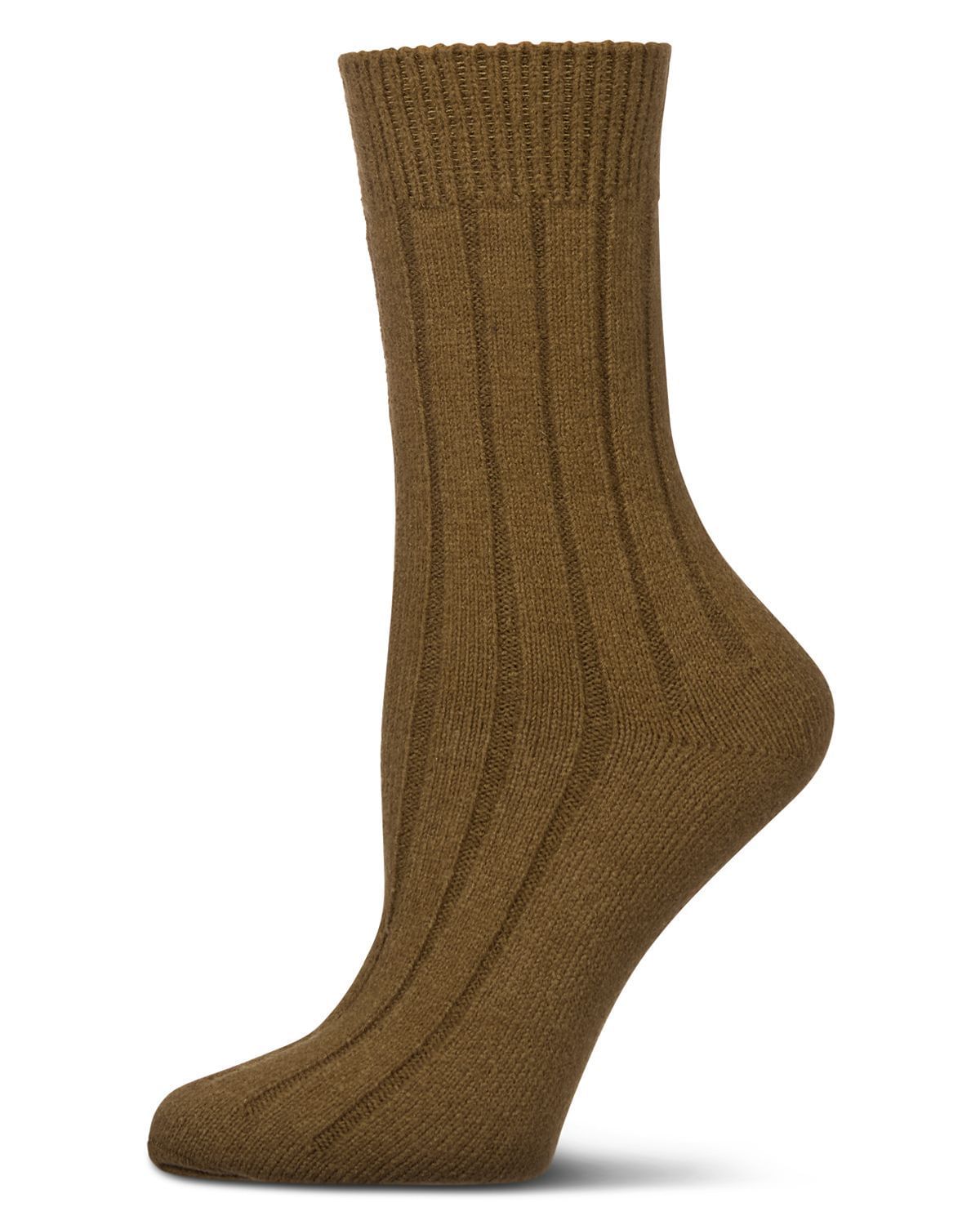 Memoi Womens Neutral Ribbed Knit Essential Boot Socks - Mo-602