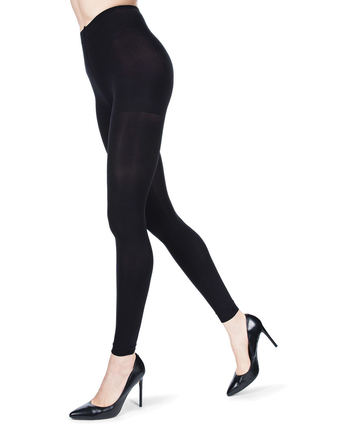 Memoi Women's 90 Denier Control Top Footless Tights