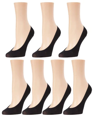 Women's 7 Pair Pack Breathable/Solid Micro Liner Socks