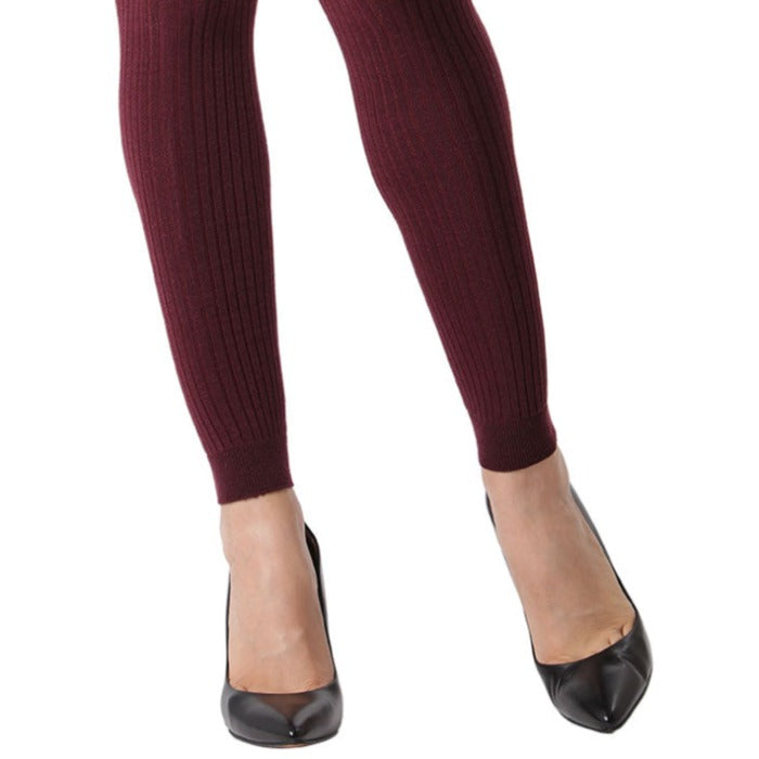 Footless Ribbed Sweater Tights