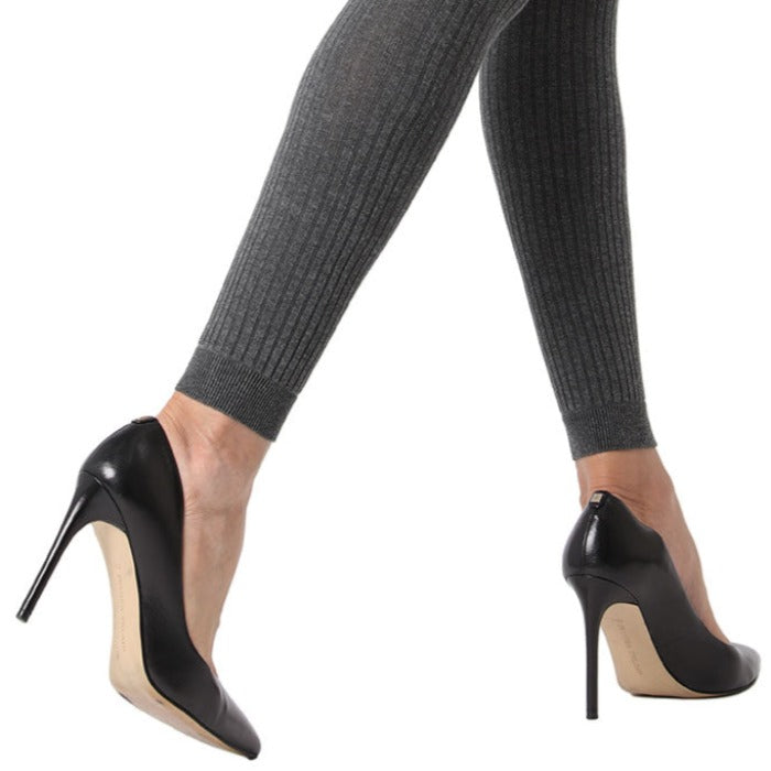 Footless Ribbed Sweater Tights