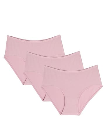 Memoi Ladies Modal Brief 3pr Pack - MU-1053