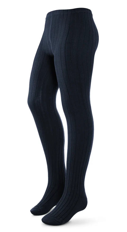 Zubii Ribbed Cotton Tights - 170