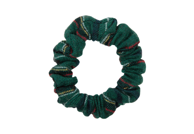 Heirlooms Winter Check - Mini Scrunchy - P1712P