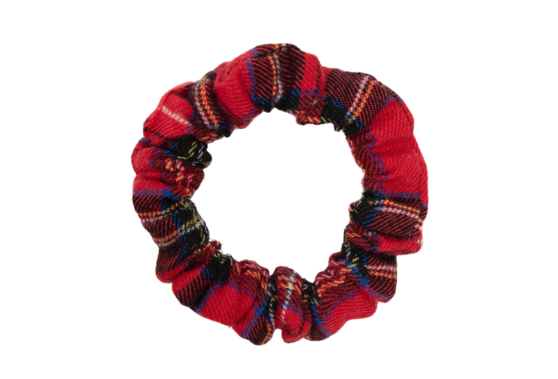 Heirlooms Winter Check - Mini Scrunchy - P1712P
