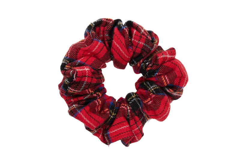 Heirlooms Winter Check - Scrunchie - P1712S