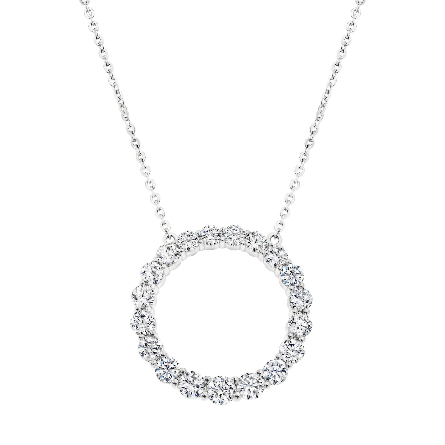 Cameo Round Diamond Pendant - P4239
