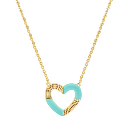 Cameo Patternblock Heart Pendant - P4279
